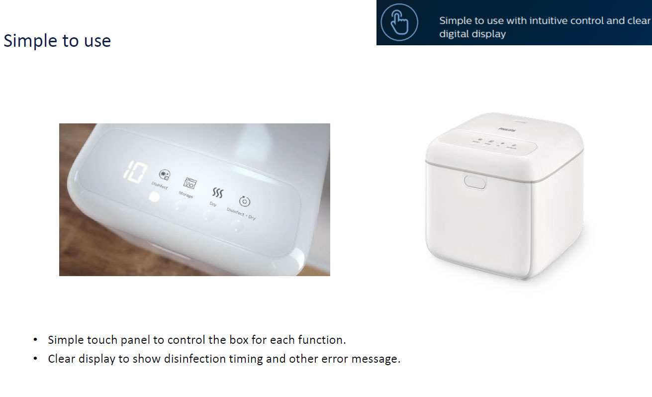 Philips กล่องอบฆ่าเชื้อ UVC ฟิลิปส์ UV-C disinfection Box 10L TC TH