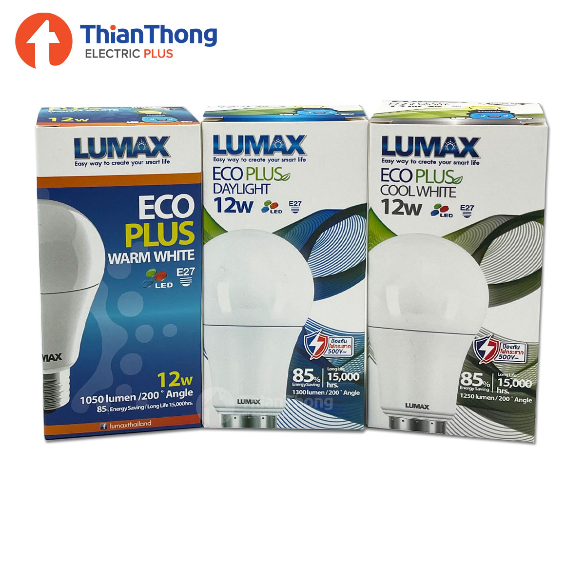 LUMAX หลอดไฟ ลูแมกซ์ LED ECO Plus 12W