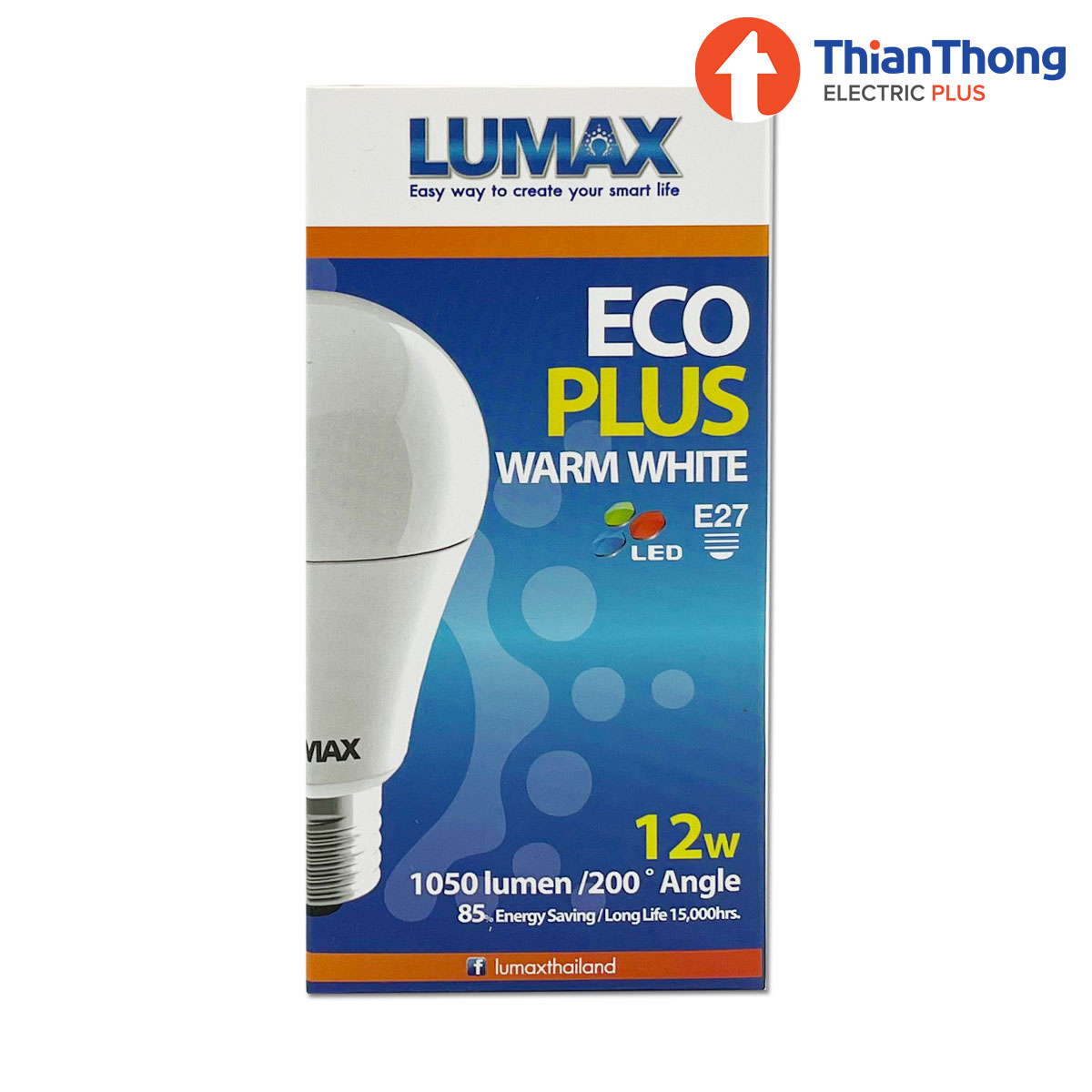 LUMAX หลอดไฟ ลูแมกซ์ LED ECO Plus 12W