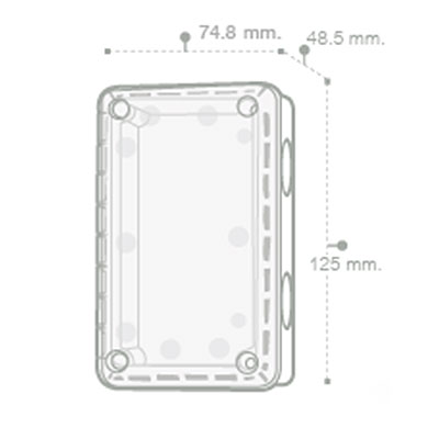 Nano กล่องกันน้ำพลาสติก ฝาใส นาโน Junction Water Proof Box NANO-201 CW สีขาว White 