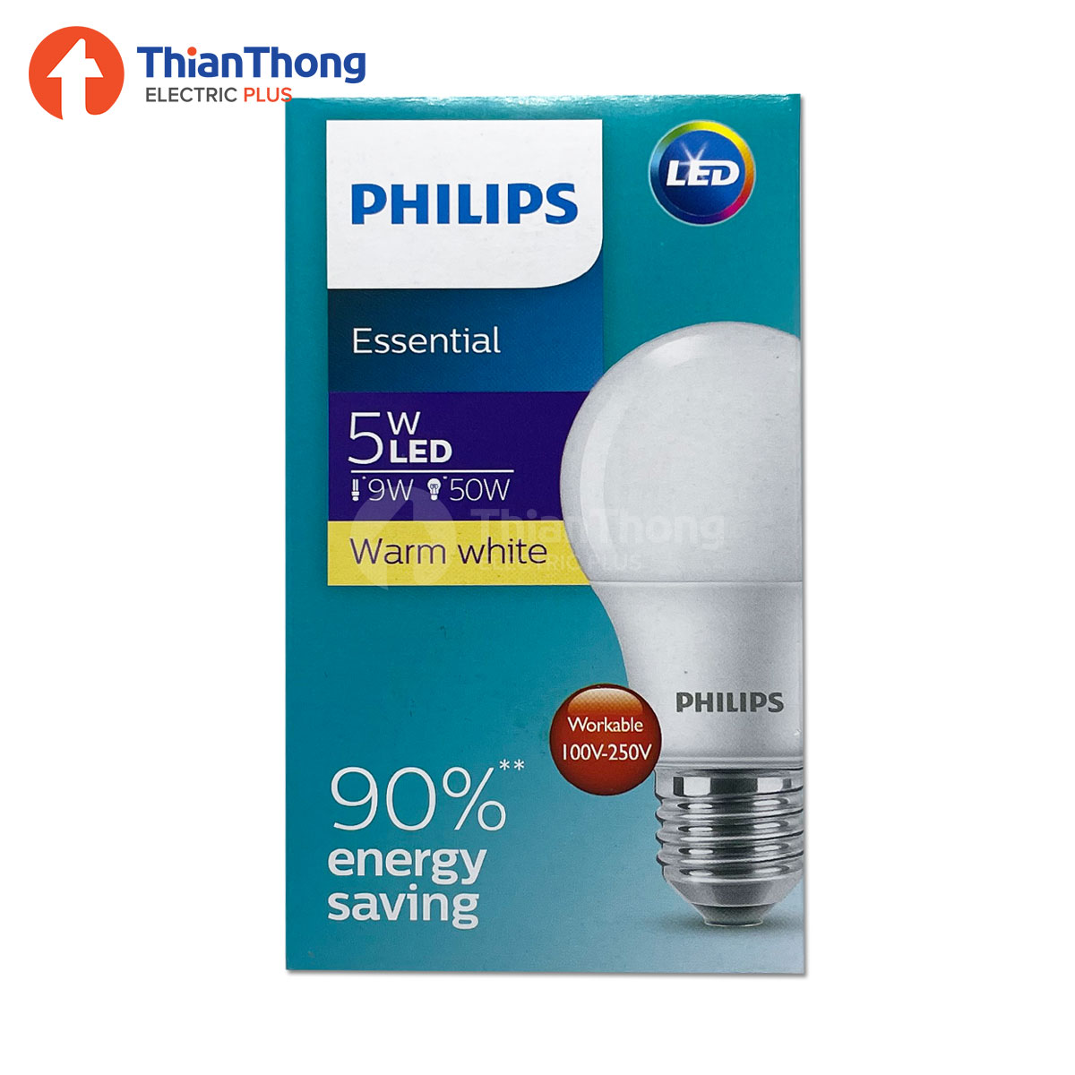 Philips หลอดไฟฟิลิปส์ Essential LED Bulb 5W E27 220V