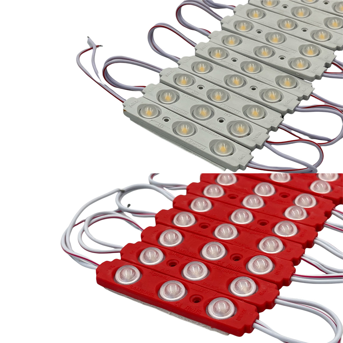 LED SMD 2835 - 3 LED Module Waterproof LED โมดูล กันน้ำ