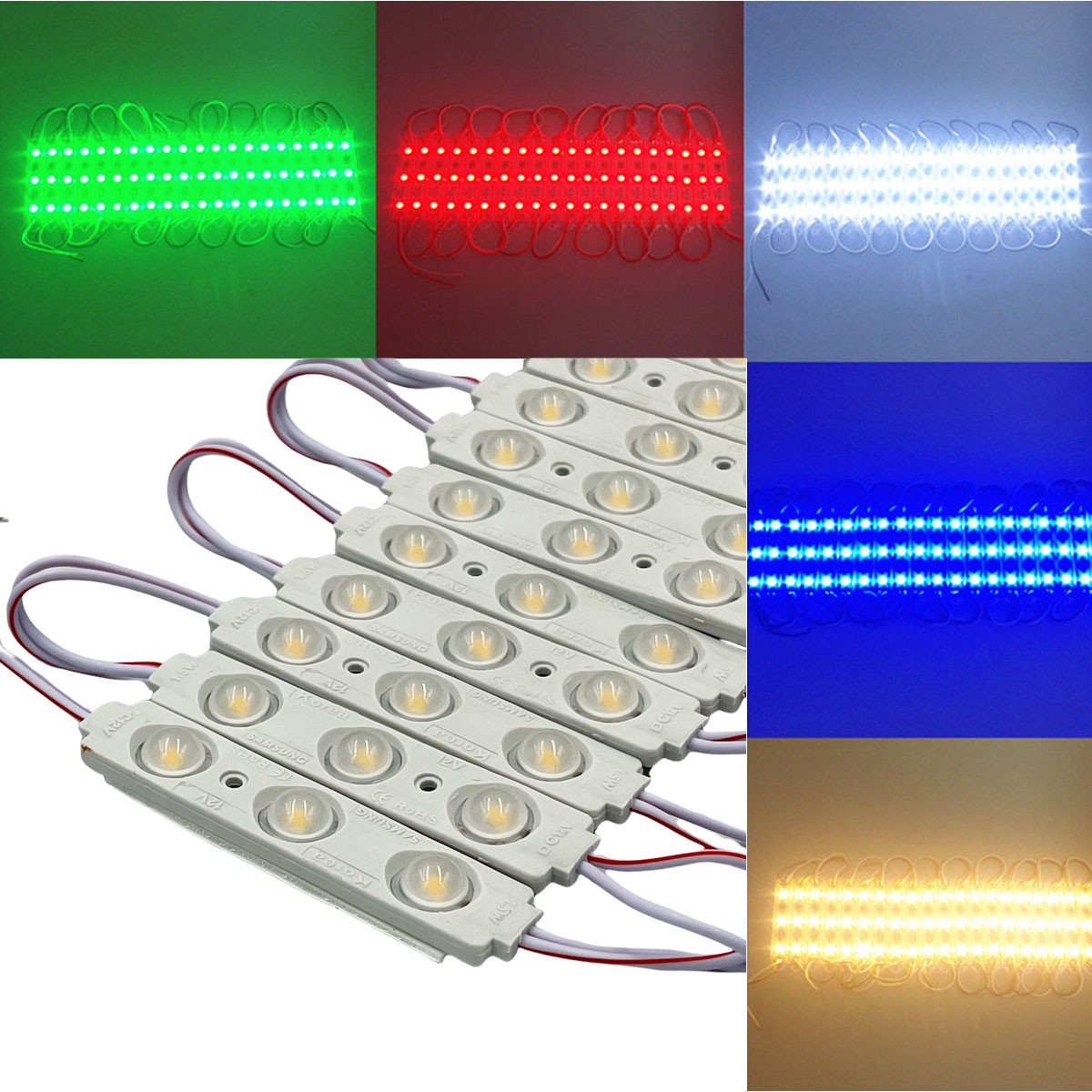 LED SMD 2835 - 3 LED Module Waterproof LED โมดูล กันน้ำ