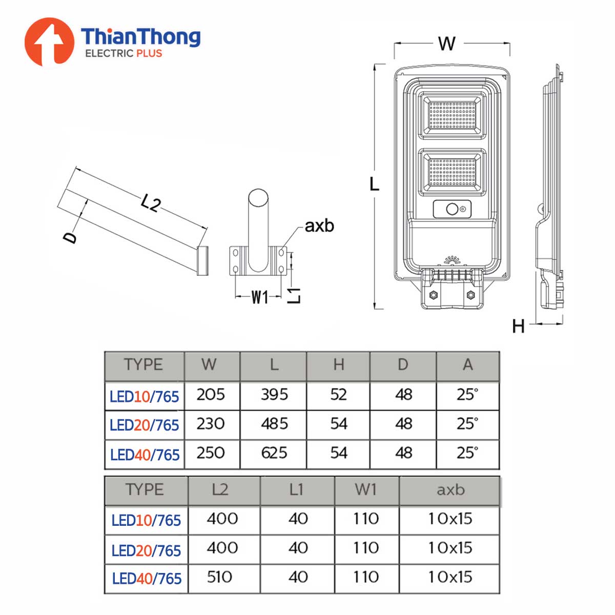 Philips โคมไฟถนน ฟิลิปส์ สมาร์ทไบรท์ SmartBright Solar Streetlight BRC010 LED10/765 7W Daylight