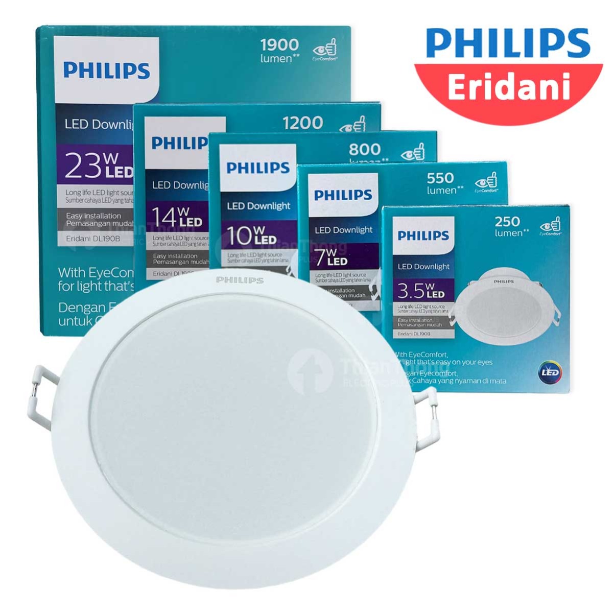 Philips โคมไฟดาวน์ไลท์ ฟิลิปส์ LED Downlight Eridani DL190B