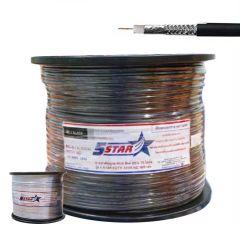 5Star สายนำสัญญาณ RG6 - CCTV 300B, 300W 168 เส้น ชีลด์ 95% สำหรับใช้ภายในอาคาร 300m. สีดำ, สีขาว