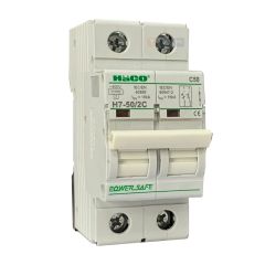 HACO อุปกรณ์ตัดไฟ เบรกเกอร์ ฮาโก้ Circuit Breaker 2P/2 Poles 50A H7-50/2C, 63A H7-63/2C 15kA H7