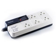 Panasonic WCHG 28352 ปลั๊กพ่วงพานาโซนิค 1 สวิทซ์ 5 ช่องเสียบ