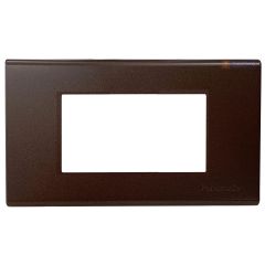 Panasonic ฝา 3 ช่อง พานาโซนิค WEG 6803 MA Metallic Dark Brown Full-Color Wide Series ราคาส่ง วัดตึกคลองถม ราคาโครงการ