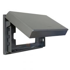 Panasonic ฝาครอบโลหะกันน้ำ พานาโซนิค WEG8881 Metal IP55 Weather Proof Cover - Wide Series ราคาส่ง ขายส่ง