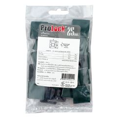 Prolock แป้นกาวยึดสายไฟ โปรล็อก Tie mount ขนาด 25x25 mm. Black สีดำ แพ็ค 20 ชิ้น TM25BL-20 ราคาส่ง