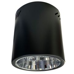 Lighting Plus โคมไฟดาวน์ไลท์ติดลอย ทรงกระบอกกลม Downlight Round ขนาด 6 นิ้ว สีดำ STW-RB-6