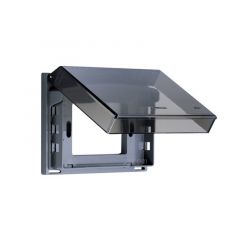 Panasonic ฝาหน้ากากกันน้ำ 3 ช่อง WEG 8981 Weather proof plates: Plastic 1-Gang Center 3-Devices Wide Series