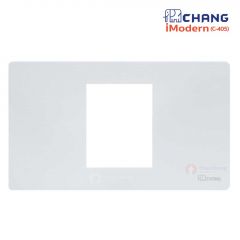 Chang ฝา 1 ช่องกลาง สีขาว ช้าง รุ่น C-405 iModern 