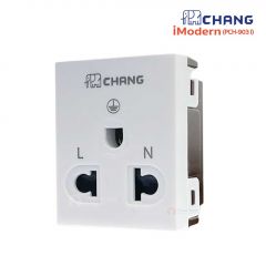 ปลั๊กกราวเดี่ยว ตราช้าง รุ่น PCH-903I iModern