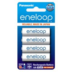 Panasonic ถ่านชาร์จ พานาโซนิค เอเนลูป Eneloop Panasonic Rechargeable Battery AA 2,000 mAh x 4 BK-3MCCE/4NT