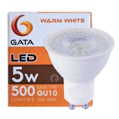 Gata หลอดไฟ กาต้า MR16 220V 5W GU10 Warm White