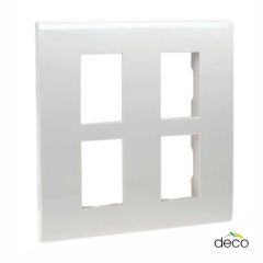 HACO ฝา หน้ากาก 4 ช่อง ฮาโก้ 4 Gang Frame รุ่น W1104 DECO