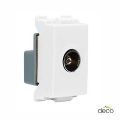 HACO เต้ารับโทรทัศน์ 75 โอห์ม TV Socket รุ่น W8201TV DECO