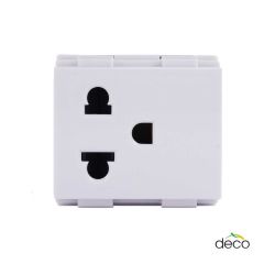 HACO เต้ารับเดี่ยว มีกราวด์ ฮาโก้ W8416V DECO