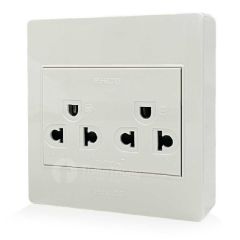 HACO ชุดเต้ารับ (ปลั๊กกราว) 3 ขา 2 ช่อง 16A ฮาโก้ แบบติดลอย M3N-E20 ราคาส่ง