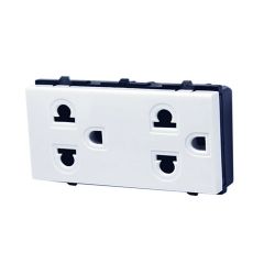 HACO เต้ารับคู่ มีกราวด์ ฮาโก้ Miracle Series A8-E233