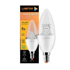 Lamptan หลอดไฟจำปา สำหรับโคมแชนเดอเรีย แลมป์ตั้น LED Candle Bulb Blaze 4w ขั้ว E14 Warm white