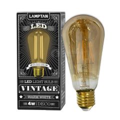 Lamptan หลอดไฟ วินเทจ เดคโค่ ST18 แลมป์ตั้น LED Vintage Deco 4W E27 2700K