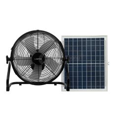 Lamptan พัดลมพลังงาน แสงอาทิตย์ 5 ใบพัด 14นิ้ว โซล่าเซลล์ แลมป์ตั้น Solar Fan 5 Blades 14"