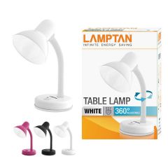 Lamptan โคมไฟตั้งโต๊ะ โคมไฟอ่านหนังสือ แลมตั้น Table lamp ขั้ว E27 สีขาว