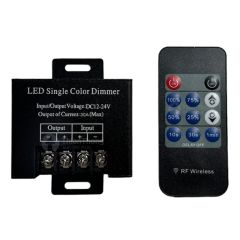 Wireless Dimmer สวิทซ์หรี่ไฟแบบไร้สาย สำหรับ LED ชนิด 12V-24V Max 8A พร้อมรีโมทควบคุม