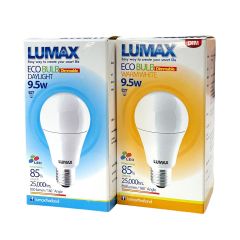 Lumax หลอดไฟ LED หรี่ไฟได้ ลูแมกซ์ LED Ecobulb Bulb A60 Dimmable 9.5W E27