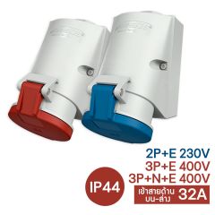 Mennekes ปลั๊กตัวเมียติดผนัง CEE 32A 230V 400V CEE Wall Mounted Receptacles รุ่น TwinCONTACT (IP44)