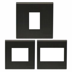 Panasonic  ฝา 1-3 ช่อง พานาโซนิค ขนาด 3"×3″ รุ่น BS-Type WEB781X MB สีดำ