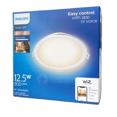 Philips Wiz โคมไฟดาวน์ไลท์อัจฉริยะ ปรับแสงขาว-วอร์ม 12.5W ฟิลิปส์ วิช WiZ White Ambiance Downlight 5 นิ้ว 12.5W