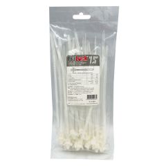 Prolock เคเบิ้ลไทร์แบบหัวลูกศร โปรล็อก Push mount cable ties white 7.5 นิ้ว แพ็ค 30 ชิ้น สีขาว
