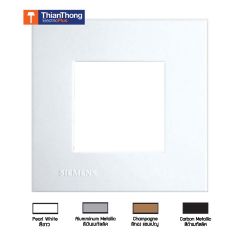 Siemens ฝาซีเมนส์ 2 ช่อง ขนาด 86 mm 2 Module cover plate and frame - Delta zaio