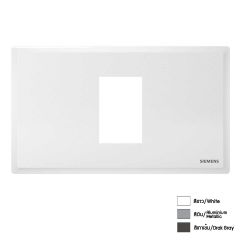 Siemens ฝา 1 ช่อง ซีเมนส์ ขนาด 120 mm 1 Module Cover Plate and Frame รุ่น Delta Relfa 120 Series 5UH2221-1PC