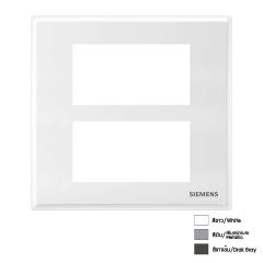 Siemens ฝา 6 ช่อง ซีเมนส์ 2x3 M Double Cover Plate and Frame รุ่น Delta Relfa 120 Series 5UH2222-6PC