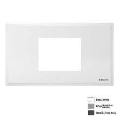 Siemens ฝา 2 ช่องติด ซีเมนส์ ขนาด 120 mm 2 Module Cover Plate and Frame รุ่น Delta Relfa 120 Series 5UH2221-2PC