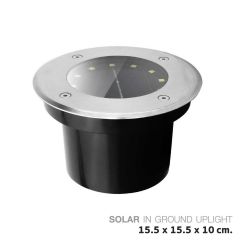โคมไฟฝังพื้น โซล่าเซลล์ 3W Solar In Ground Uplight SCI-01-3W30K แสงเหลือง