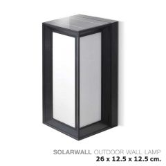 โคมไฟติดผนัง โซล่าเซลล์ 8W เปลี่ยนได้ 3 แสง SLP SolarWall OutDoor Wall Lamp 8W3CT-RE1
