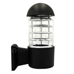 โคมไฟติดผนัง ทรงกระบอกยาว อลูมิเนียม สีดำ กระจกใส ขั้ว E27 STW-WL-01