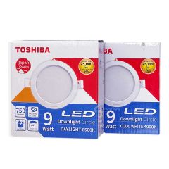 Toshiba โคม LED ดาวไลท์ กลม 4 นิ้ว โตชิบา LED Downlight Circle 9W 