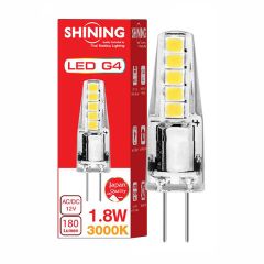 Toshiba Shining หลอดไฟ LED โตชิบา ชายนิ่ง G4 1.8W 12V ขั้ว G4 3000K