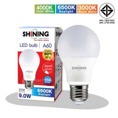 Toshiba Shining หลอดไฟ LED Bulb 9W A60 โตชิบา E27