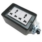 Electon ปลั๊กกราวคู่ Universal Plug สำเร็จรูปพร้อมยางกันกระแทก ERB-EH2