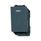 Panasonic สวิทซ์ทางเดียว สีเทาดำ WEG5001HK Metallic Gray Full-Color Wide Series