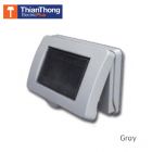 Schneider ฝาครอบกันน้ำ 3ช่อง ชไนเดอร์ Waterproof IP55 สีเทา Gray A3223HR(GY) Concept