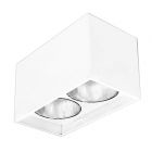 Downlight โคมไฟดาวน์ไลท์ติดลอย ทรงเหลี่ยมคู่ Double Square Mount ขาว TSL-3-TW-552-2 White